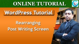 Rearrange Post Writing Screen