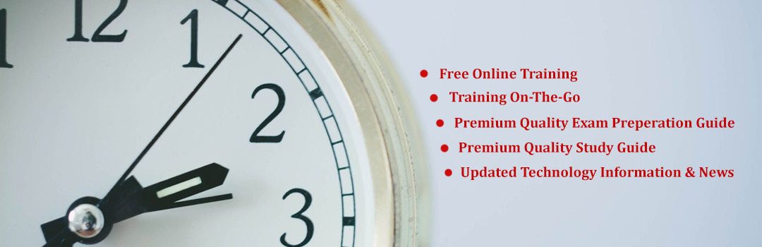 CertGuidance, Cert Guidance, Clock, Running Clock, Free Online Training on Leading Technology & Certification, NEWS Update 